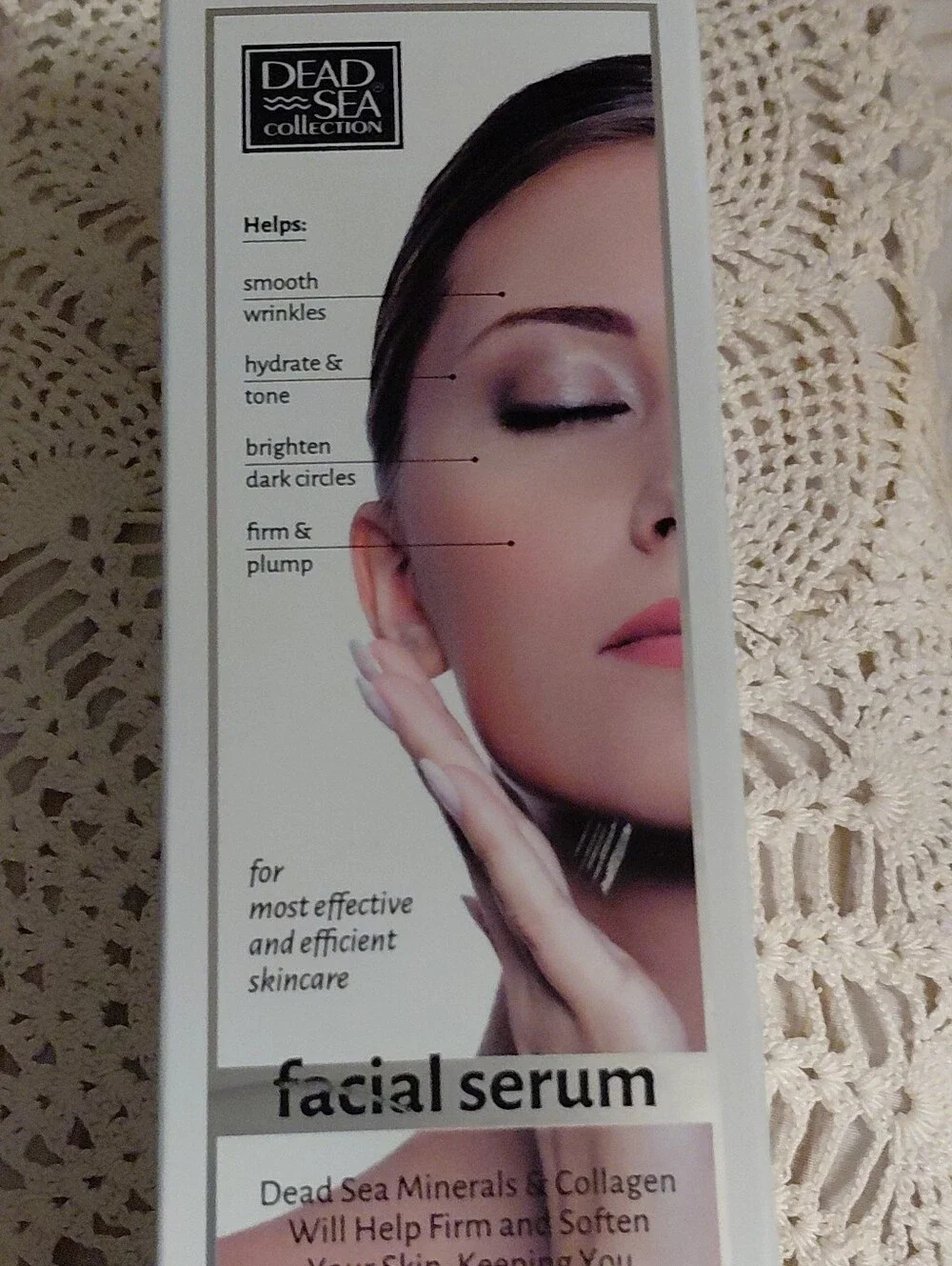 Collagen Anti-Wrinkle Facial Serum - Dead Sea Minerals-White 1.69oz